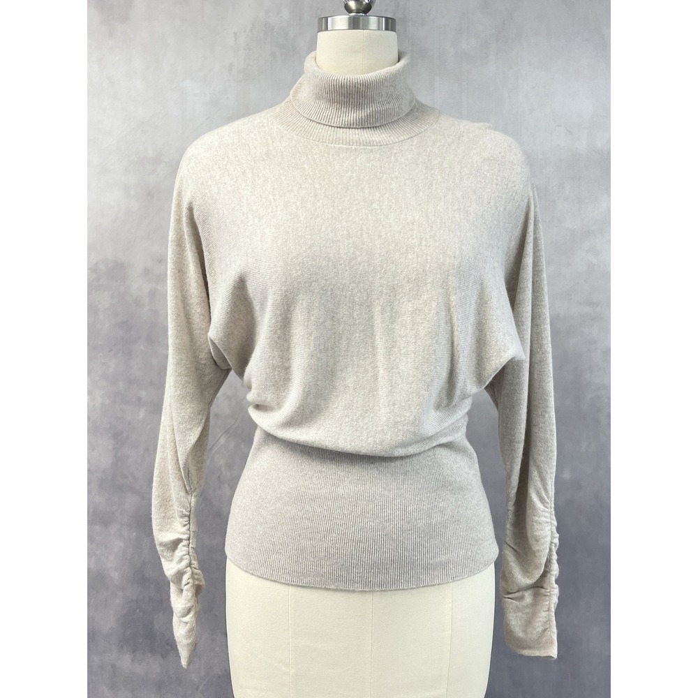 REISS Womens Frankie Turtleneck Sweater Size M Dolman Minimal Quiet Luxury Cozy